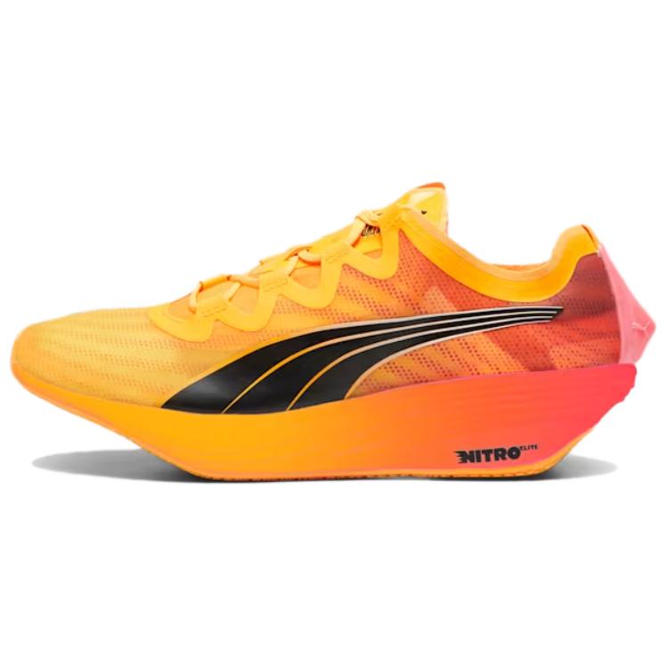 PUMA Fast FWD Nitro Elite Slip Resistant And Breathable Low top Casual Running Shoes Men’s Yellow