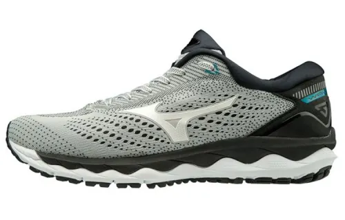 Mizuno Wave Sky 3 Cozy Breathable Wear resistant Gray Black