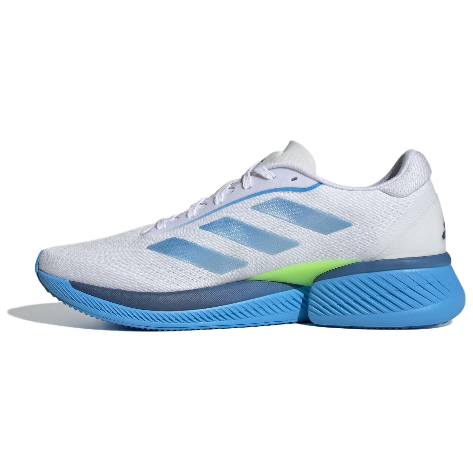 Adidas Supernova Eterno Fabric Cushioning Abrasion Resistant Low top Running Shoes Men's White Blue