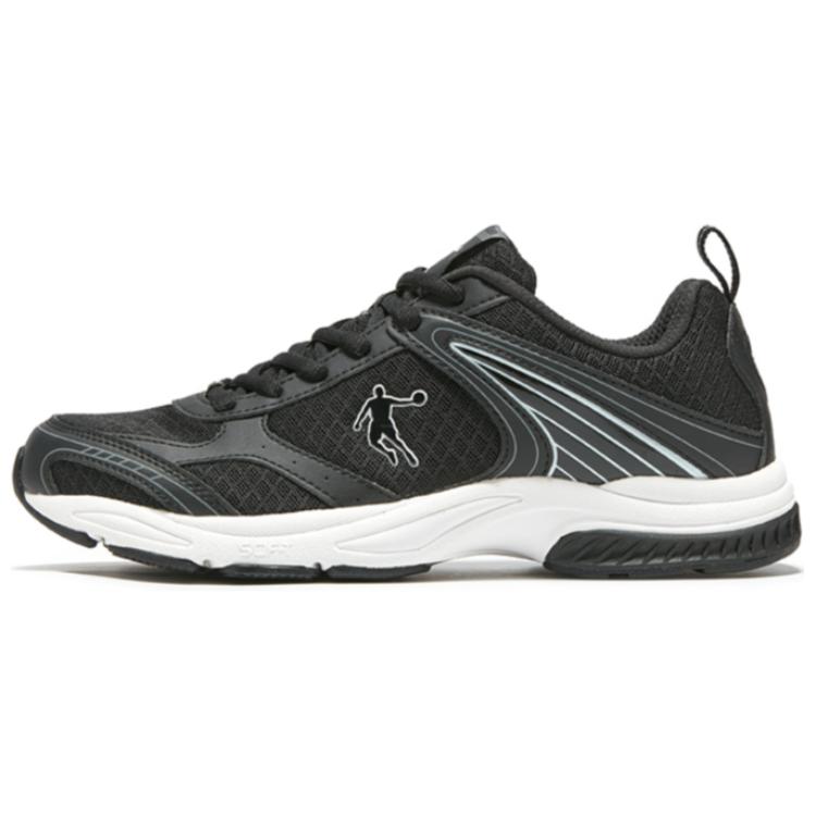 QIAODAN Abrasion Resistant Abrasion Resistant Low top Running Shoes Men’s Black White