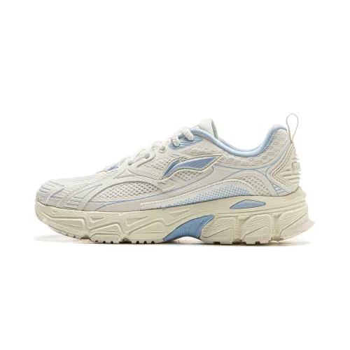 Li Ning Getaway Low top Casual Running Shoes Women's Beige Blue