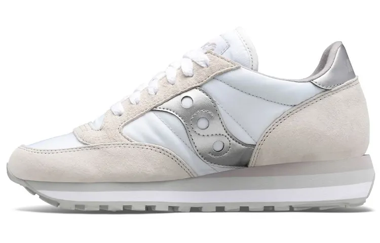 saucony Jazz Triple White Silver Women's