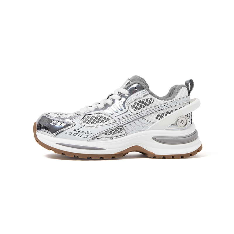 KILLWINNER Abrasion Resistant Coverage Height Increasing Low top Casual Running Shoes Unisex Silver