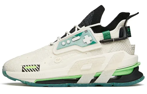 Anta AT91 Synthetic Leather, TPU Cushioning Slip Resistant Abrasion Resistant Coverage Support Lightweight High top