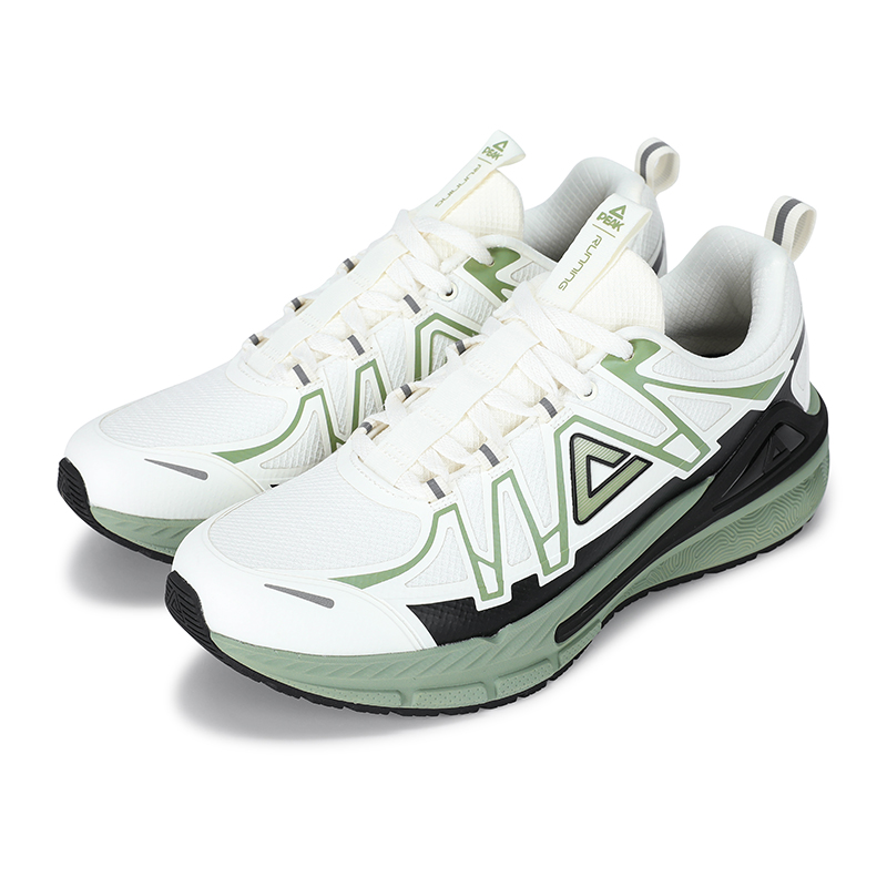 PEAK State Extreme 5.0 Running Shoes Men’s Low Top Ecru/Fruit Green