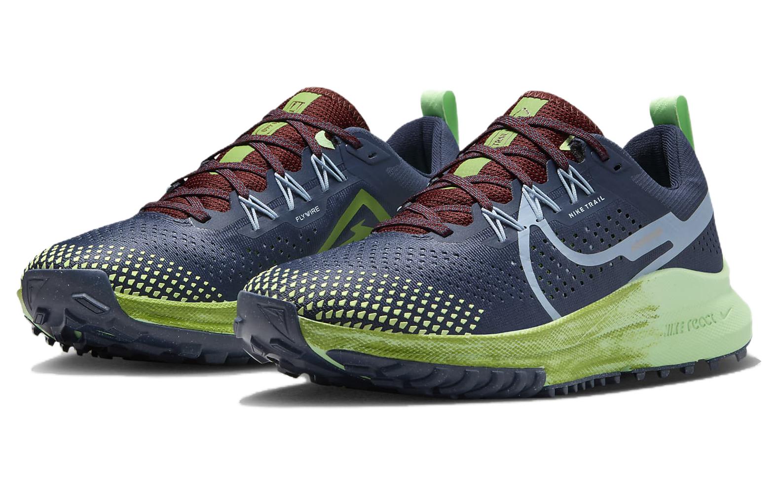 Nike React Pegasus Trail 4 Thunder Blue Chlorophyll Vapor Green Light Armory Blue Women’s