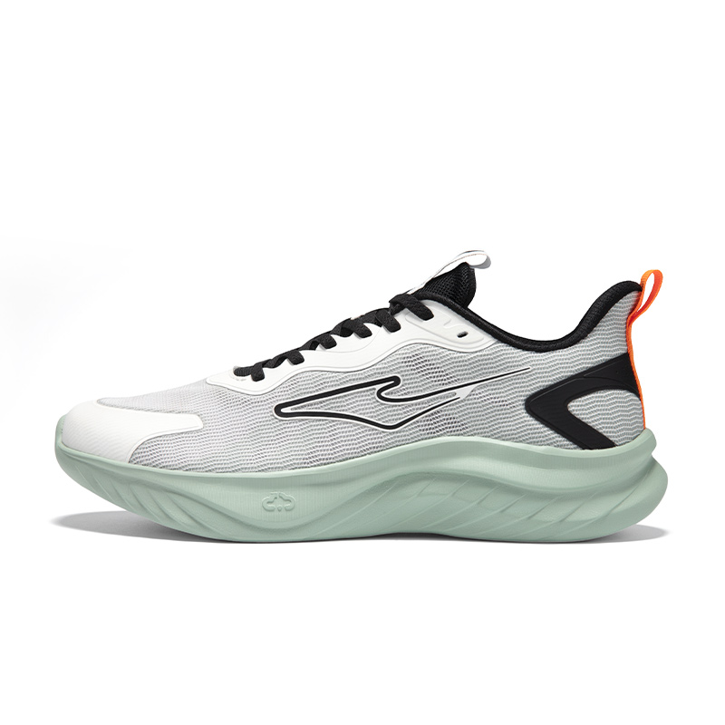 Erke Cushioning Breathable Lightweight Low top Casual Running Shoes Men’s Microcrystal White Emerald Wave