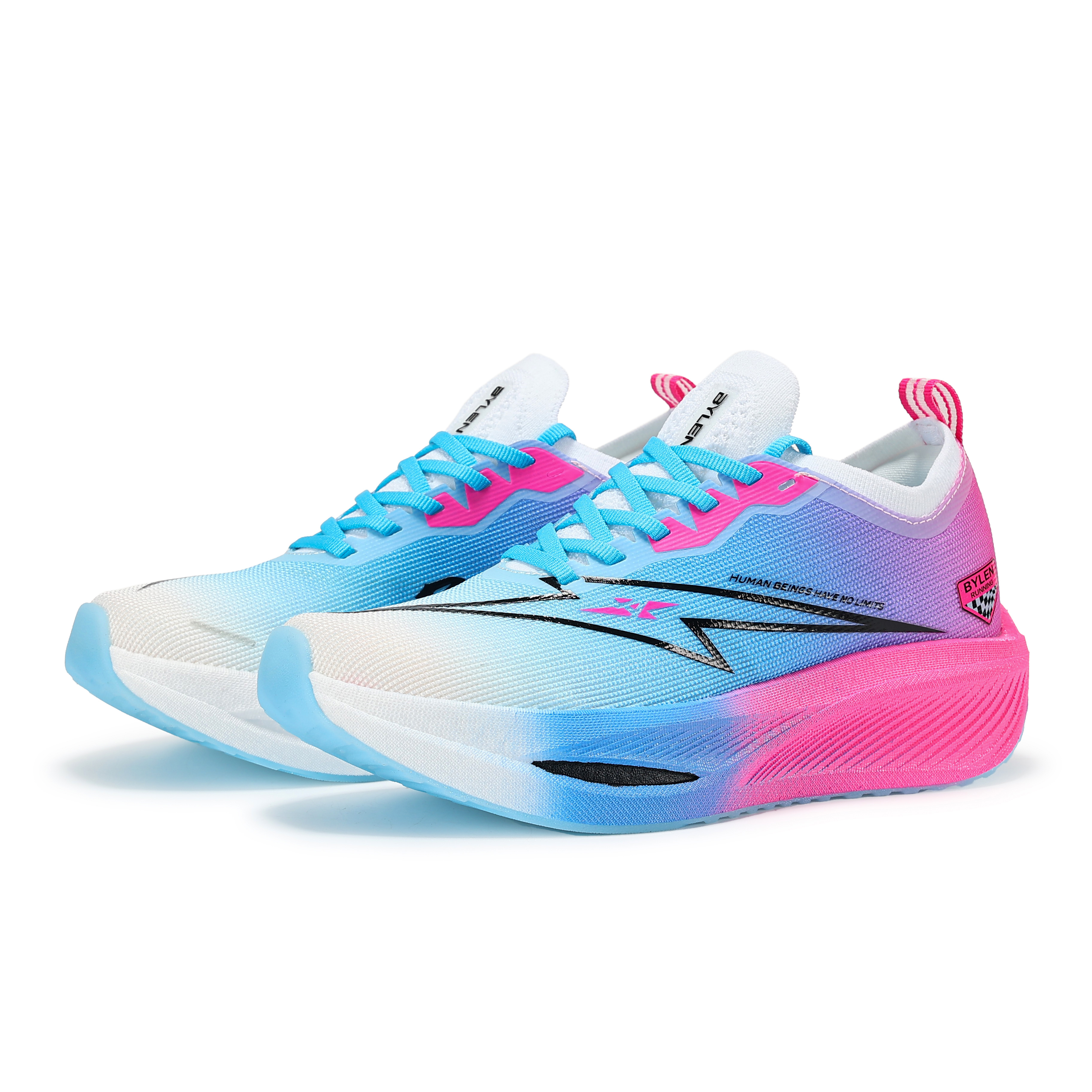 BYLEN Cushioning Abrasion Resistant Impact Resistant Low top Running Shoes Unisex Mismatched Color Cinnabar