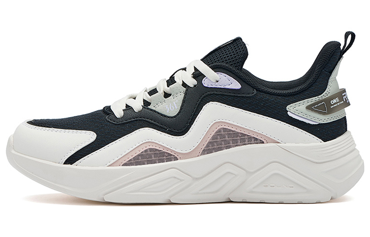361° Running Shoes Women’s Low Top Obsidian Black/Feather White