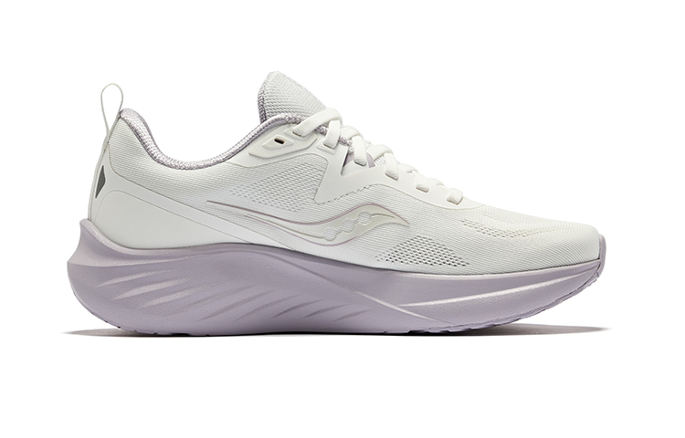 Saucony LANCER Gun Rider 3 EVA Cushioning Breathable Coverage Low top Casual Running Shoes Women’s White Purple