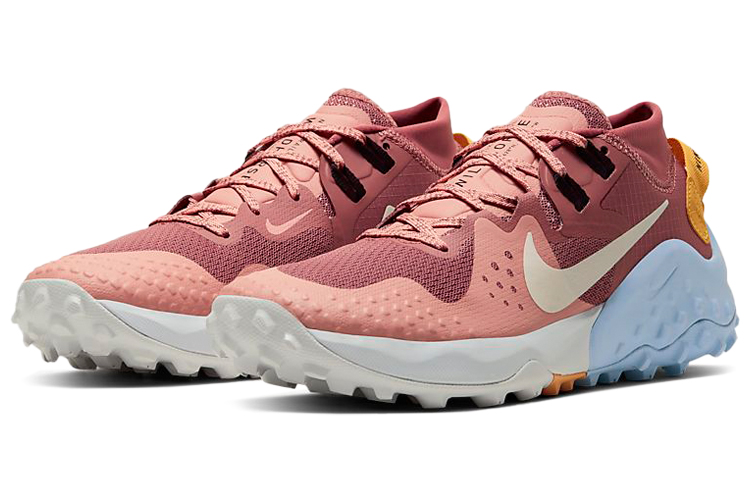 Женские кроссовки Nike Wildhorse 7 (розово-бело-синие) — Розовыйбелыйсиний — фото 3