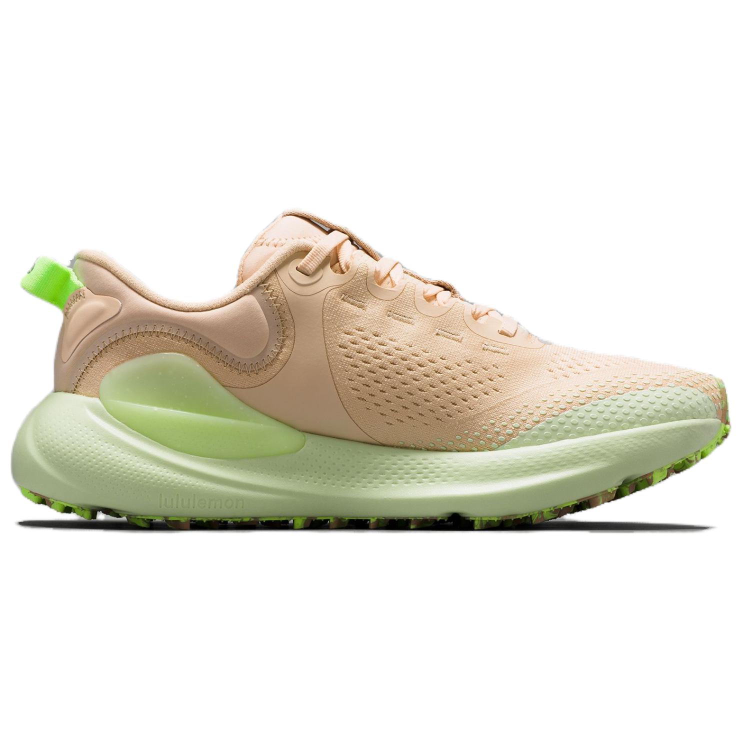 Lululemon Beyondfeel Trail Running Shoes Women’s Low Top Light Linen/Light Avocado/Frozen Green