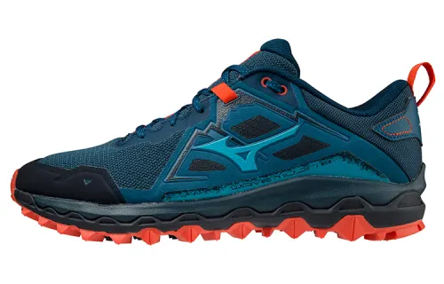 Mizuno Mujin 8 Wave Lightweight Low top Running Shoes Men's Blue Orange
