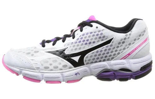 Mizuno Wave Connect Comfortable And Trendy Low top Running Shoes Women's White Black Pink