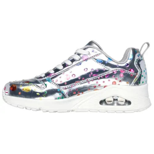 Skechers Uno Low top Casual Running Shoes Women's Silver