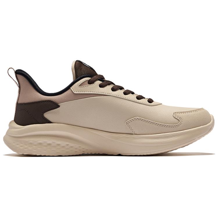 Erke Cushioning Slip Resistant Abrasion Resistant Low top Casual Running Shoes Men’s Light Smoke Coffee Dark Sandalwood