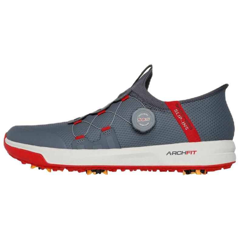 Skechers Slip Ins Abrasion Resistant Abrasion Resistant Low top Golf Shoes Men's Gray Red
