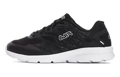 FILA Cushioning Abrasion Resistant Breathable Low top Running Shoes Men's Black