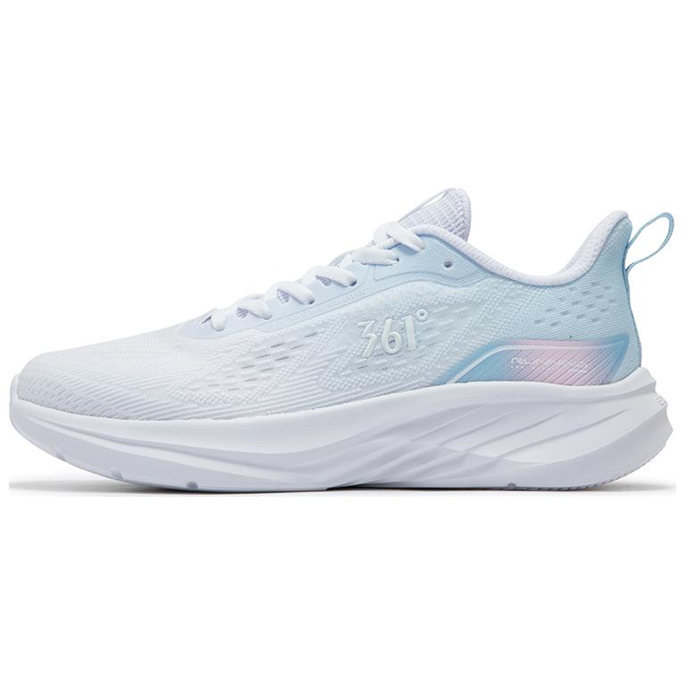 361° Abrasion Resistant Low top Casual Running Shoes Women’s White Blue