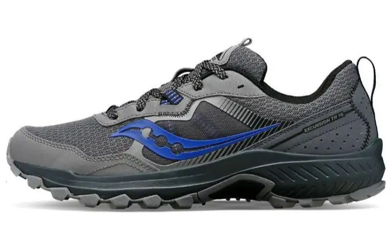 Saucony Excursion Tr16 Hiking Slip Resistant Abrasion Resistant Low top Running Shoes Men's Gray Blue