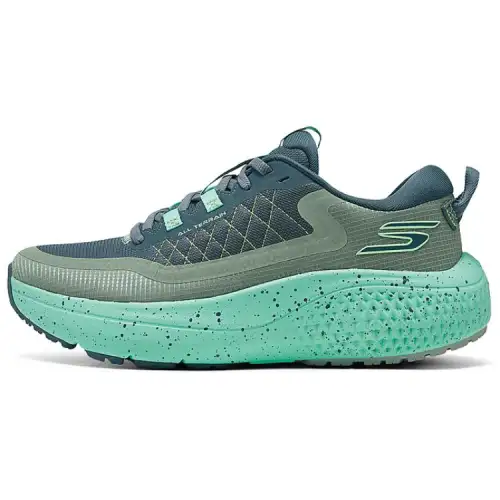 Skechers MEN'S GO Cushioning Rebound Low top Running Shoes Women's Light Green