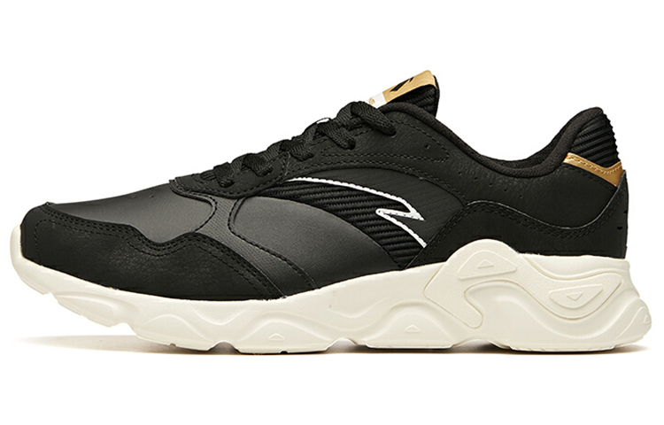 Anta Breathable And Lightweight Low top Running Shoes Men’s Black White Fashion