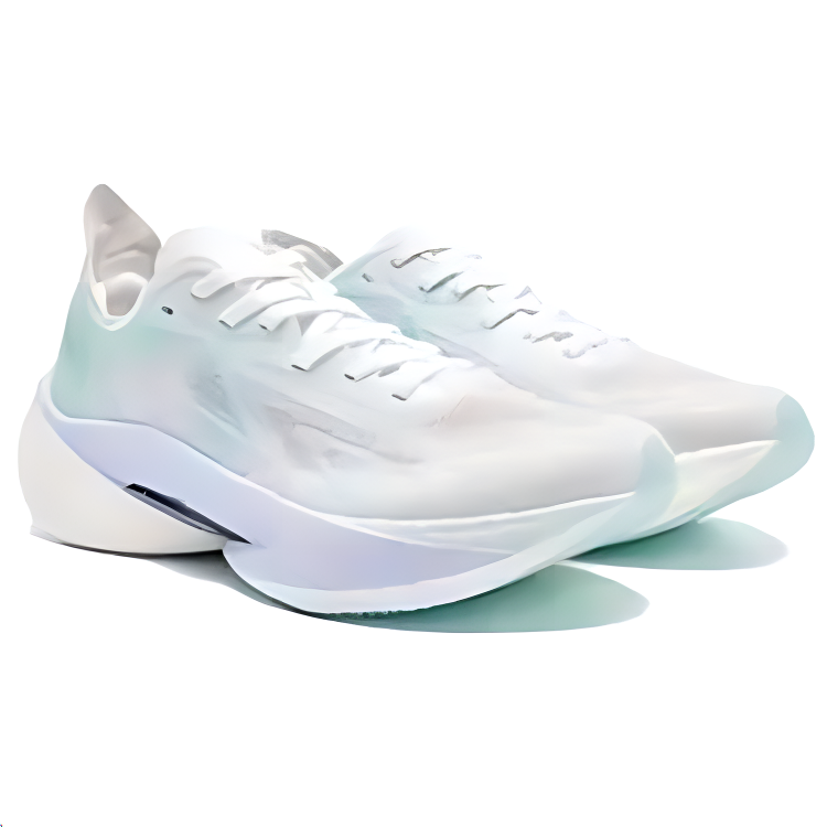 QIAODAN Cushioning Breathable Low top Carbon Plate Marathon Running Shoes Women’s White Green
