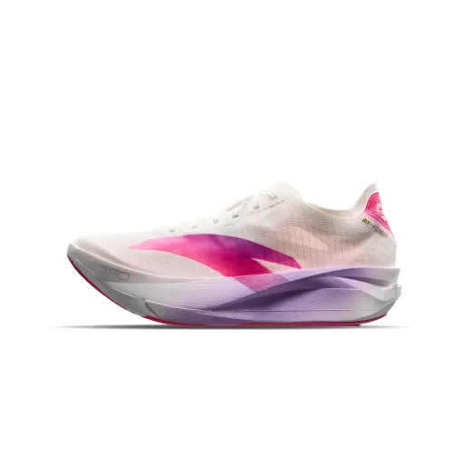 Anta Fabric Low top Racing Running Shoes Men's White Pink