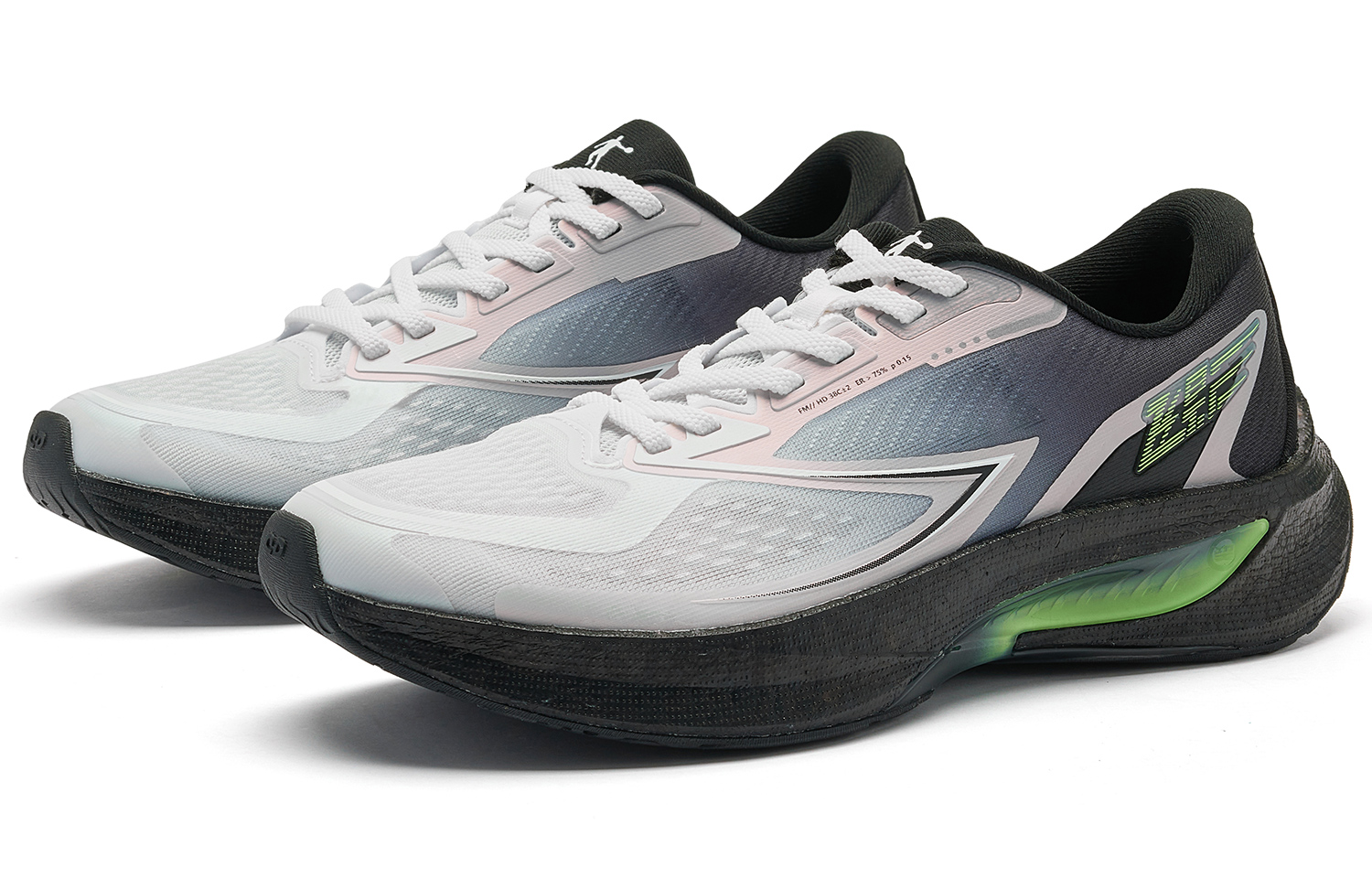 QIAODAN Flying Shadow 4.0 Slip Resistant Abrasion Resistant Low top Running Shoes Men’s White Black