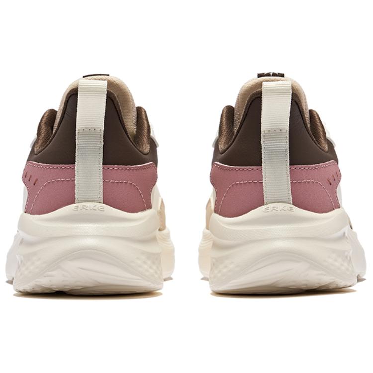 Erke Cushioning Slip Resistant Low top Casual Running Shoes Women’s Microcrystal White Birch Wood
