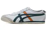 Onitsuka Tiger MEXICO 66 Comfortable Slip Resistant Abrasion Resistant Low top Running Shoes Unisex White Green Yellow