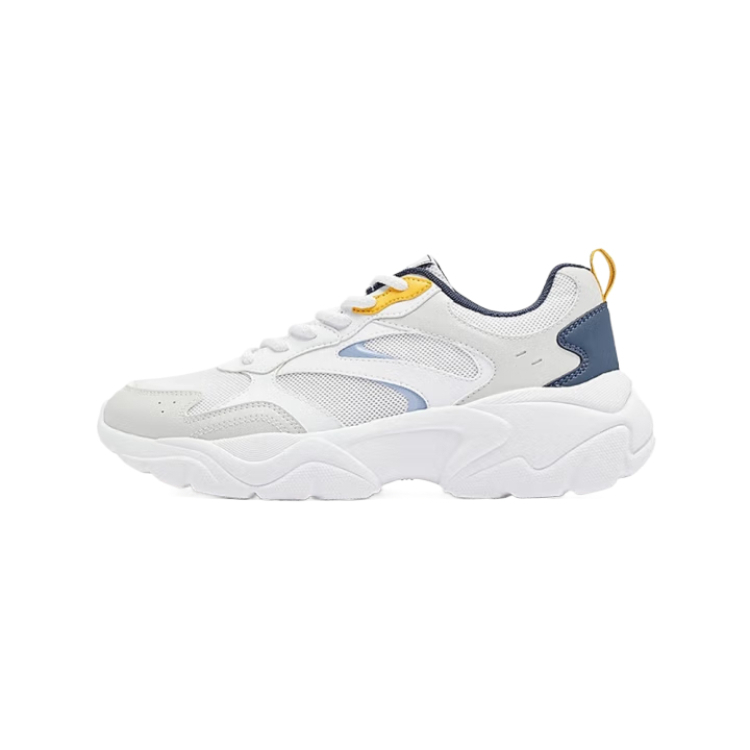 QIAODAN Low top Casual Running Shoes Men’s White Blue
