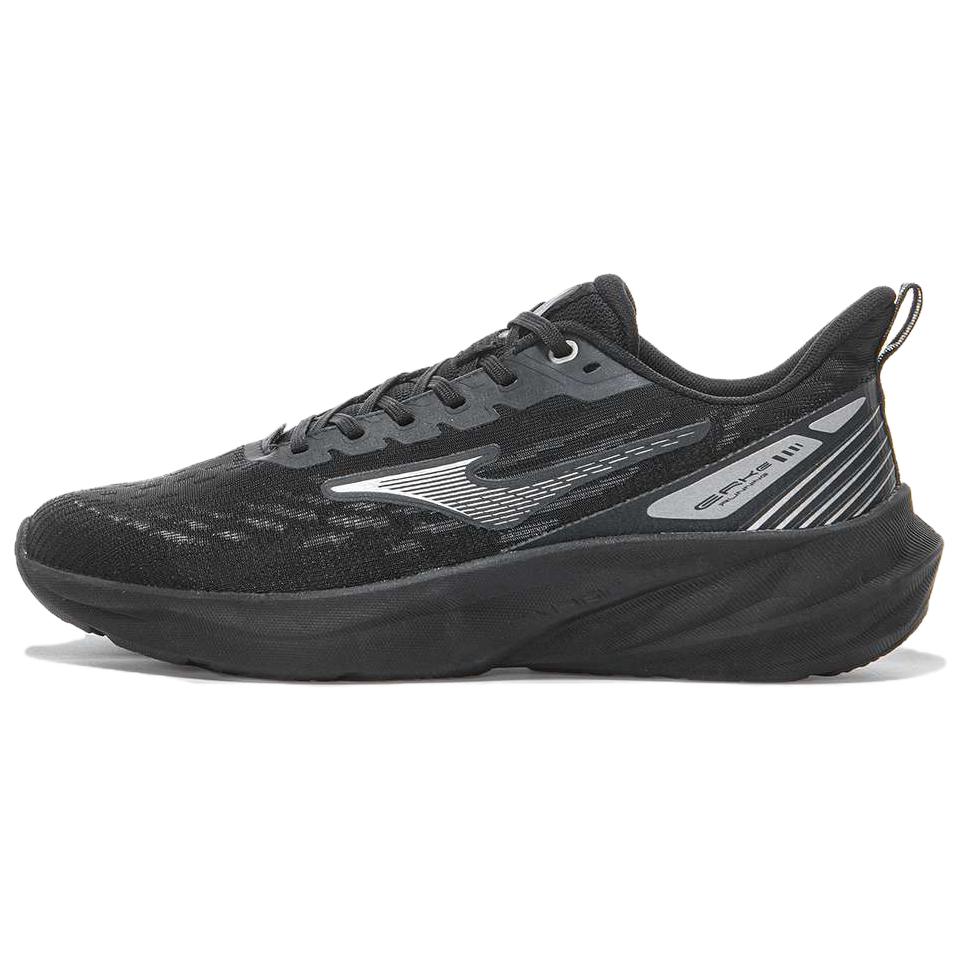 Erke Cushioning Abrasion Resistant Breathable Low top Running Shoes Men’s Black