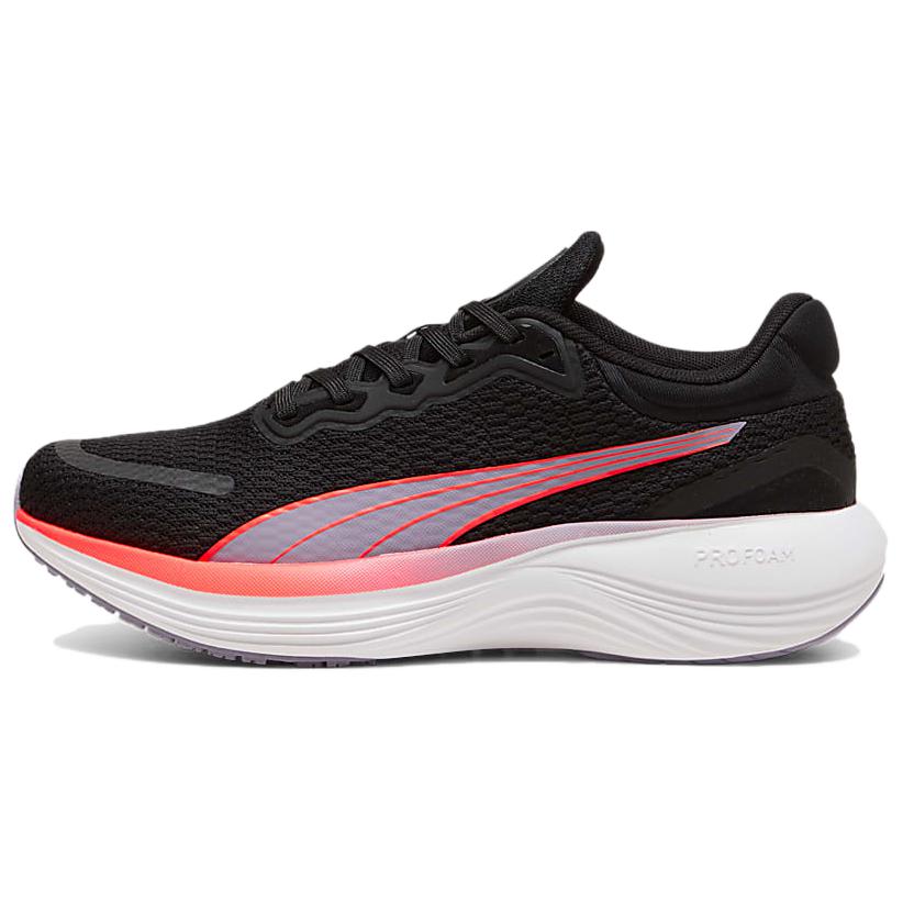 PUMA Scend Pro Slip Resistant Abrasion Resistant Low top Casual Running Shoes Unisex Black White