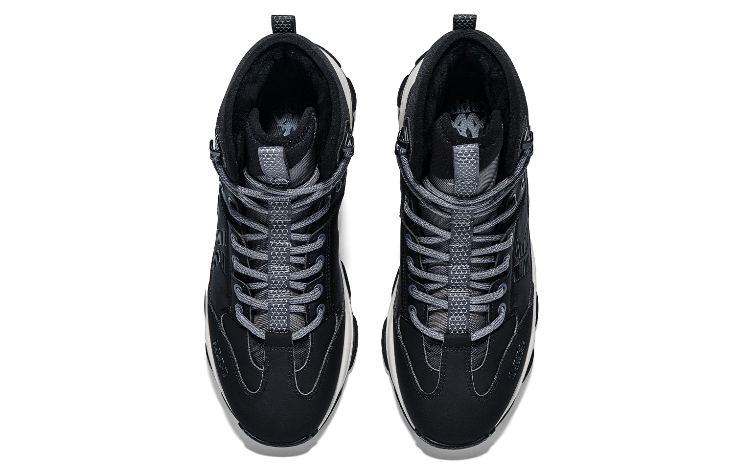 Kappa Slip Resistant High top Running Shoes Unisex Black