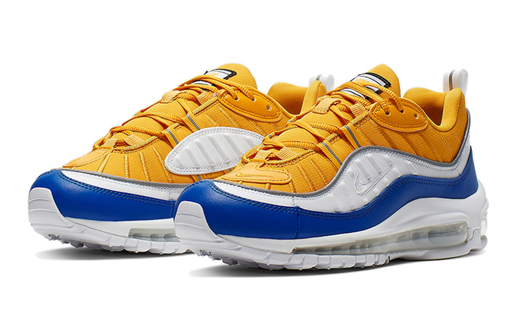 Женские кроссовки Nike Air Max 98 SE (желто-синяя) — фото 3