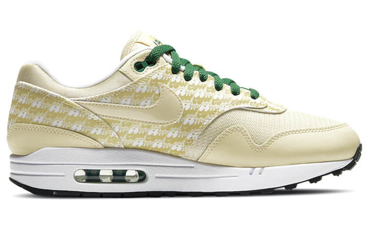 Унисекс кроссовки Nike Air Max 1 (желто-зеленый) — Жёлтый / зелёный — фото 2