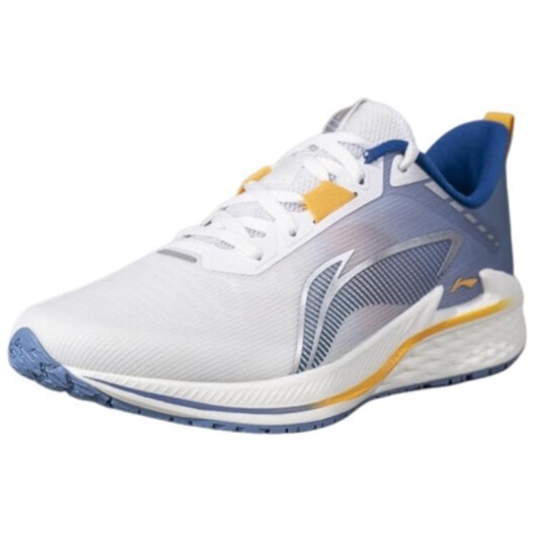 Li Ning Cushioning Slip Resistant Abrasion Resistant Low top Casual Running Shoes Men’s Lake Blue