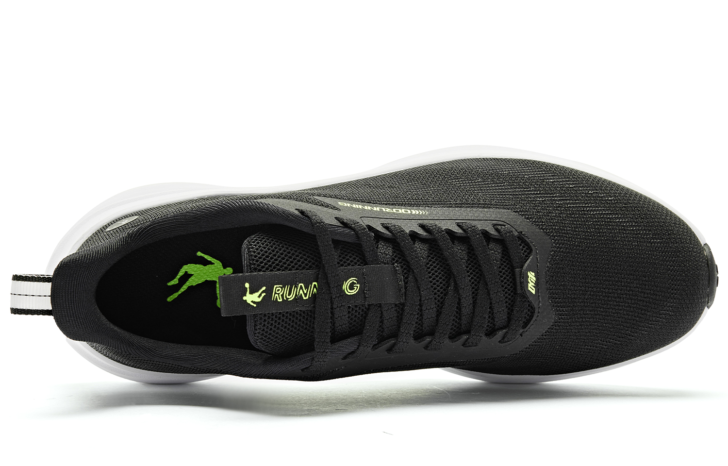 QIAODAN Light Speed 4.0 Cushioning Slip Resistant Low top Q LITESPEED Technology Running Shoes Men’s Black Green