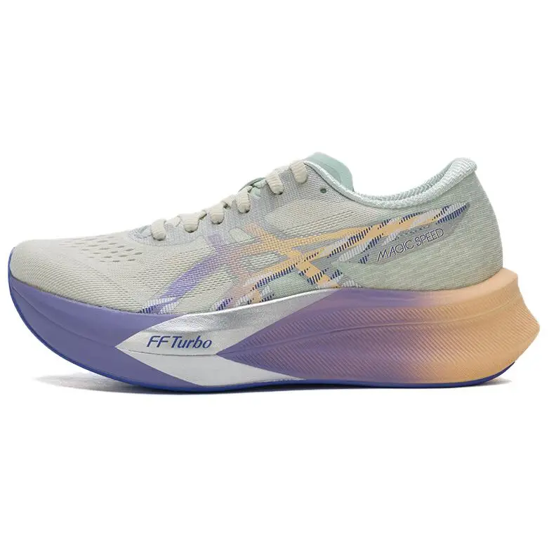 ASICS MAGIC SPEED 4 Breathable Rubber Training Running Shoes Women's White Purple