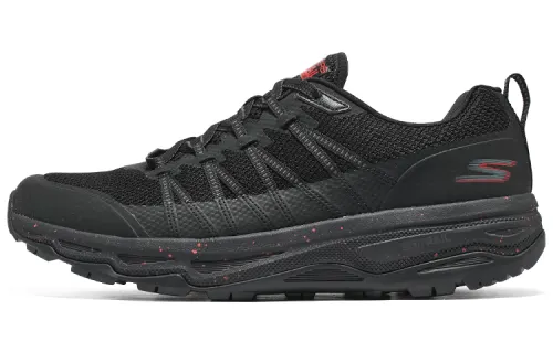Skechers Slip Resistant Abrasion Resistant Low top Running Shoes Men's Black