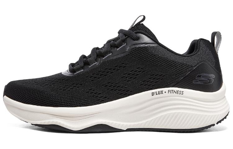 Skechers D’lux Fitness Comfortable Cushioning Abrasion Resistant Low top Running Shoes Men’s Black White
