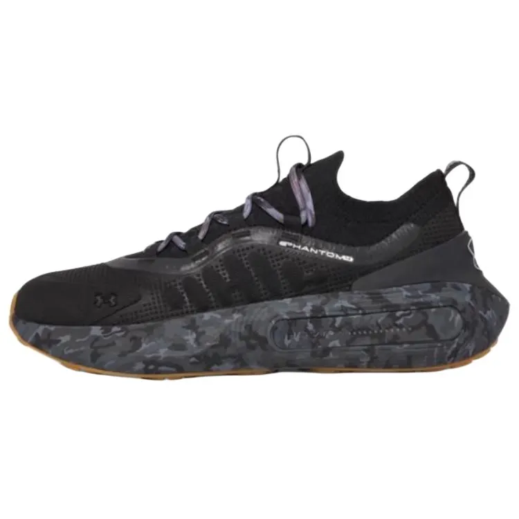 Under Armour Phantom 4 Wear resistant And Waterproof Low top Casual Shoes Unisex Black