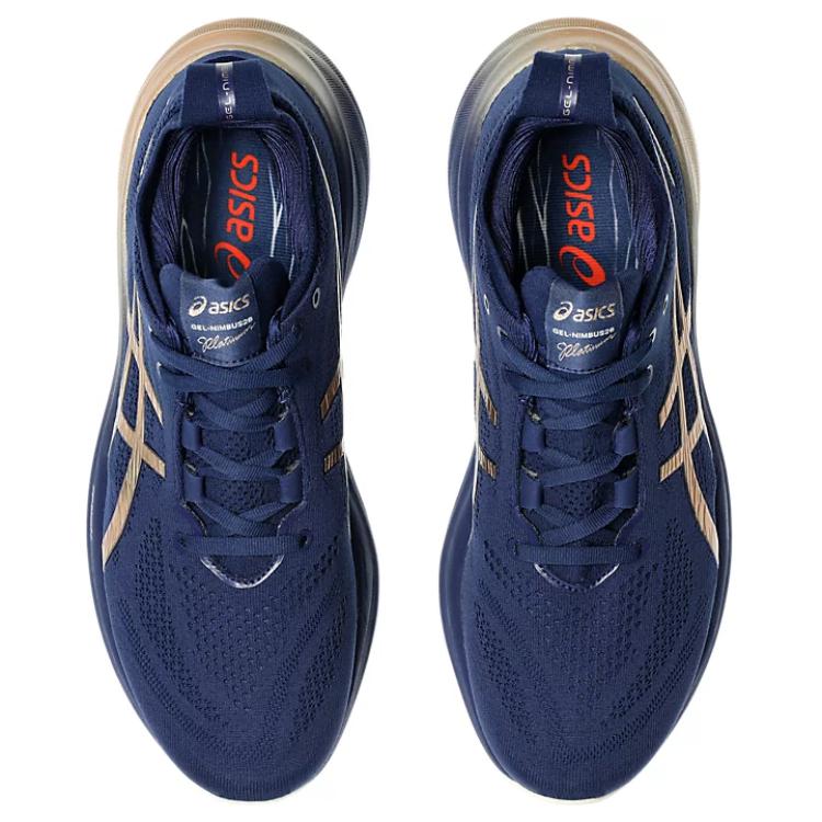 ASICS Gel Nimbus 26 Platinum Blue Expanse Champagne