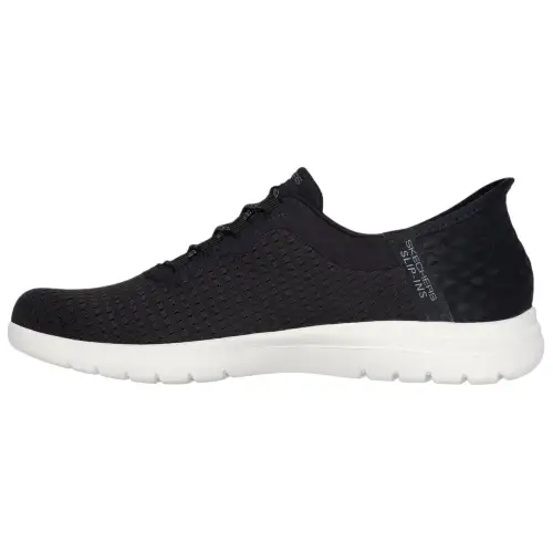 Skechers On The GO Fle Breathable Low top Running Shoes Women's Black White