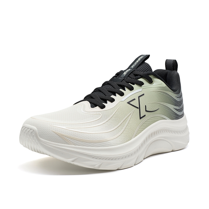 XTEP Abrasion Resistant Slip Resistant Abrasion Resistant Slip Resistant Low top Casual Running Shoes Men’s White Green