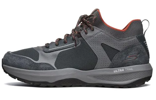 Skechers Running Shoes Men's Low Top Gray/Orange