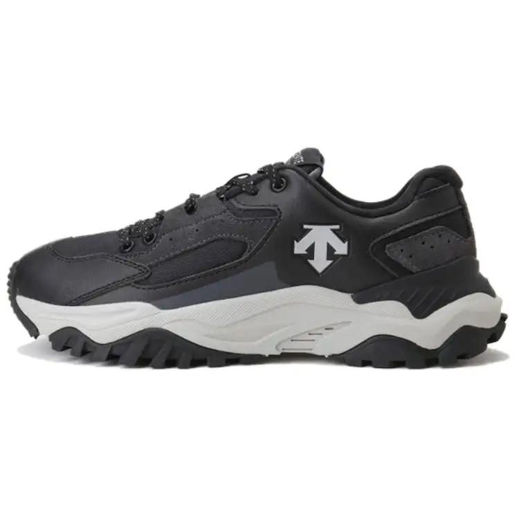 DESCENTE Lightweight Low top Casual Training City Commuting Running Shoes Unisex Black