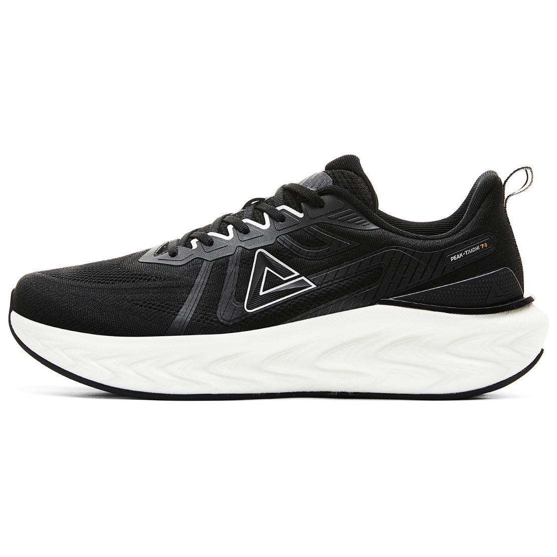 PEAK Cushioning Slip Resistant Low top Running Shoes Men’s Black White