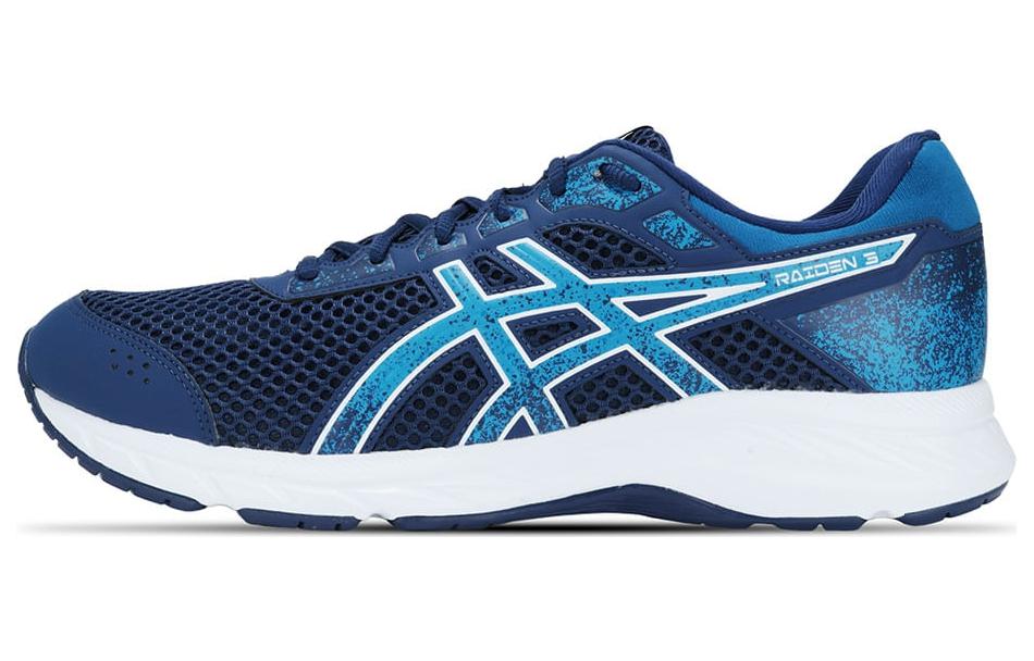 Asics Raiden 3 Fabric Low top Running Shoes Men's Blue